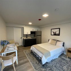 updated studio with bedroom and kitchen at Dalton Station in Dalton, Ga
